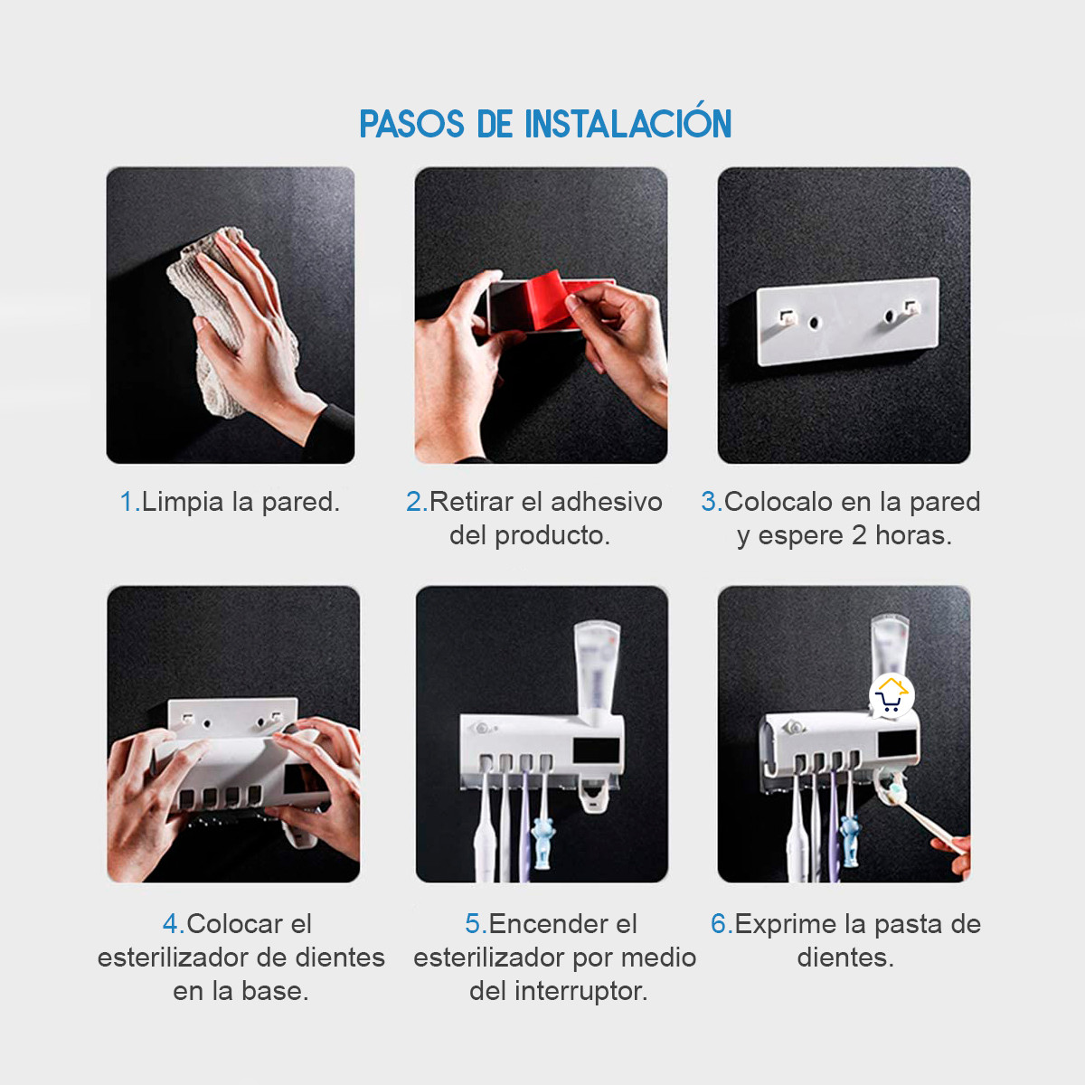 Miniatura 4 de Soporte Cepillos Esterilizador UV ECUV